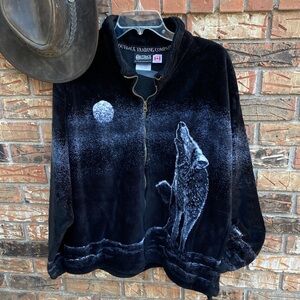 Outback Trading Company Black Wolf Moon Jacket L